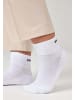 SNOCKS Retro Sneaker Socken aus Bio-Baumwolle Mix (Schwarz/Weiß) 4 Paar