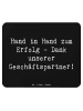 Mr. & Mrs. Panda Mauspad Spruch Erfolg Geschäftspartner mit Spruch in Schwarz