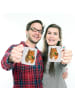 Mr. & Mrs. Panda Kaffeetasse Bär Konfirmation ohne Spruch in Grau Pastell