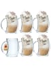 Intirilife Doppelwandiges Thermo Glas 200ml Teeglas Kaffeeglas Isoliert in 6x Transparent