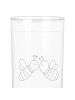 Mr. & Mrs. Panda Blümchentailglas Biene Liebe ohne Spruch in Transparent