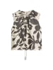 Ärmelloses Print-Bluse regular in Dark Grey