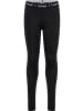 Hummel Kinder Leggings "Pulse Mid Waist Tights" in Schwarz