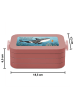 Mr. & Mrs. Panda Bento Box Orca Design mit Spruch in Rot Pastell
