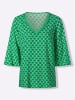 Heine Tunika in grasgrün-ecru-bedruckt