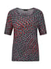 GOLDNER Shirt Shirt in schwarz / grau / rot / gemustert