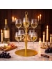 relaxdays Getränke Tower in Gold - 8 Gläser