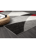 the carpet Kurzflorteppich Pearl A in Grau Rot