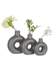 Butlers Mini-Vase LOOPY 6er-Set in Anthrazit