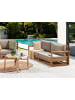 Beliani Gartensofa TIMOR in Braun/Grau/Beige - (W) 184 x (H) 72 x (L) 75 cm