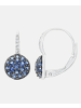 Diamant L'éternel Creolen aus 375 Weißgold mit 0.50 Karat Diamant mit Saphir