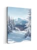 MuchoWow Leinwand bilder Schneelandschaft (BxH)