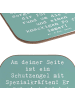 Mr. & Mrs. Panda Glasuntersetzer Spruch Schutz Schutzengel mit S... in Meeresbrise