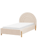 Beliani Kinderbett ANET in Beige/Braun - (W) 106 x (H) 100 x (L) 217 cm