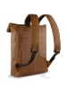 KLONDIKE 1896 Gold Donald Rucksack Leder 43 cm Laptopfach in cognac