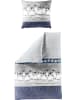 Bierbaum Biber Bettwäsche in blau-silber