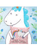 Mr. & Mrs. Panda 40x40 Kissen Einhorn Pegasus mit Spruch in Rot Pastell