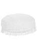 Beliani Bodenkissen OULAD in Weiß - (W) 50 x (H) 20 x (L) 50 cm