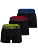 Under Armour Boxershort 3er Pack in Schwarz/Hellgrün/Rot/Blau