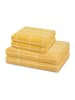 Ross 2 X Handtuch 2 X Duschtuch im Set Sensual Skin Karo in Ginster