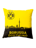 BVB BVB-Kissen mit Skyline (40 x 40cm) in gelb