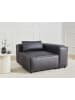 Beliani Sofaelement BRANDE in Schwarz - (W) 123 x (H) 70 x (L) 121 cm symmetrisch