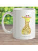 Mr. & Mrs. Panda Kaffeetasse Giraffe Blumenkranz ohne Spruch in Weiß