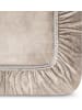 Aspero 2 Flanell-Spannbettlaken PERPIGNAN in Taupe