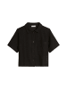 Marc O'Polo Crochet-Bluse relaxed in Schwarz