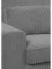 Inn.Furn Sofa grau Cord 276 cm, Ecksofa 4-Sitzer, L-Sofa Ottomane rechts