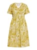 Usha Damen Kleid in Gelb Wollweiss