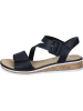 rieker Klassische Sandaletten, Komfort-Sandalen in schwarz