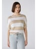 Oui Pullover reines Leinen in white camel