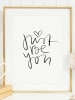 Tales by Jen Poster / Kunstdruck "Just be you" I Ohne Rahmen