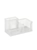 relaxdays Schreibtisch-Organizer in Weiß - (B)18,5 x (H)10 x (T)9,5 cm