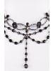 Schuhmacher Glasperlencollier 12223 in anthrazit