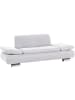 58 aufm Kessel SOFA 2-Sitzer Kaye Bezug Veloursstoff Metallfuß verchromt / creme