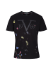 19V69 Italia by Versace Rundhalsshirt Leonardo in schwarz