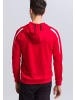 erima Liga 2.0 Trainingsjacke mit Kapuze in rot/dunkelrot/weiss