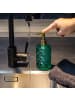 Intirilife Seifenspender aus Glas mit Karo Muster Handseifenspender 310ml in Grün