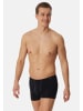 Schiesser Retro Short / Pant Cotton Essentials in Dunkelblau / schwarz