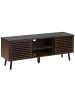 Beliani TV-Schrank PERTH in Braun/Schwarz - (W) 140 x (H) 54 x (L) 40 cm