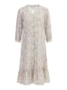 Usha Damen Midikleid Mit Blumenprint in Wollweiss Mehrfarbig