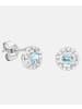 Diamant L'éternel Ohrringe aus 375 Weißgold mit 0.13 Karat Diamant mit Topas