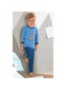 Erwin Müller Single-Jersey Kinder-Schlafanzug in blau/marine