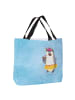 Mr. & Mrs. Panda Tote Bag Pinguin Kokosnuss ohne Spruch in Eisblau