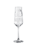 Mr. & Mrs. Panda Champagnerglas Wellensittich Liebe mit Spruch in Transparent