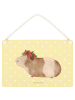 Mr. & Mrs. Panda holzbild Meerschweinchen Weisheit ohne Spruch in Gelb Pastell