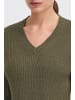 Oxmo V-Ausschnitt-Pullover OXFSINVI PU 1 in Grün