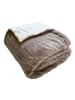 Le Comptoir de la Plage XL Kunstfell Wohndecke in Beige - (L)240 x (B)220 cm